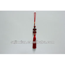 Venta caliente decorativa borlas rojas de jade 100% moldeadas para muebles